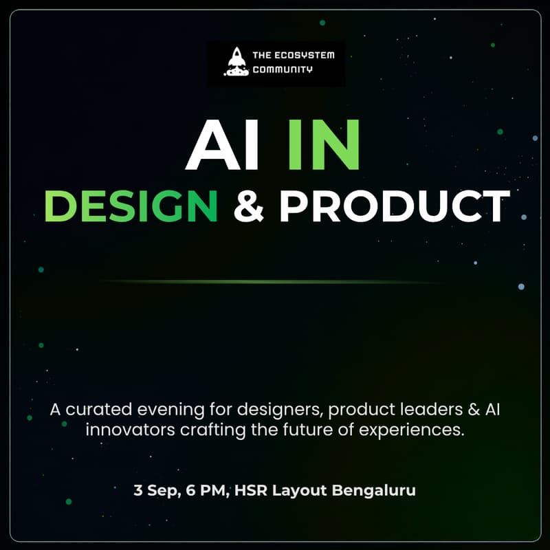 Cover Image for AI in Design & Product | Bengaluru