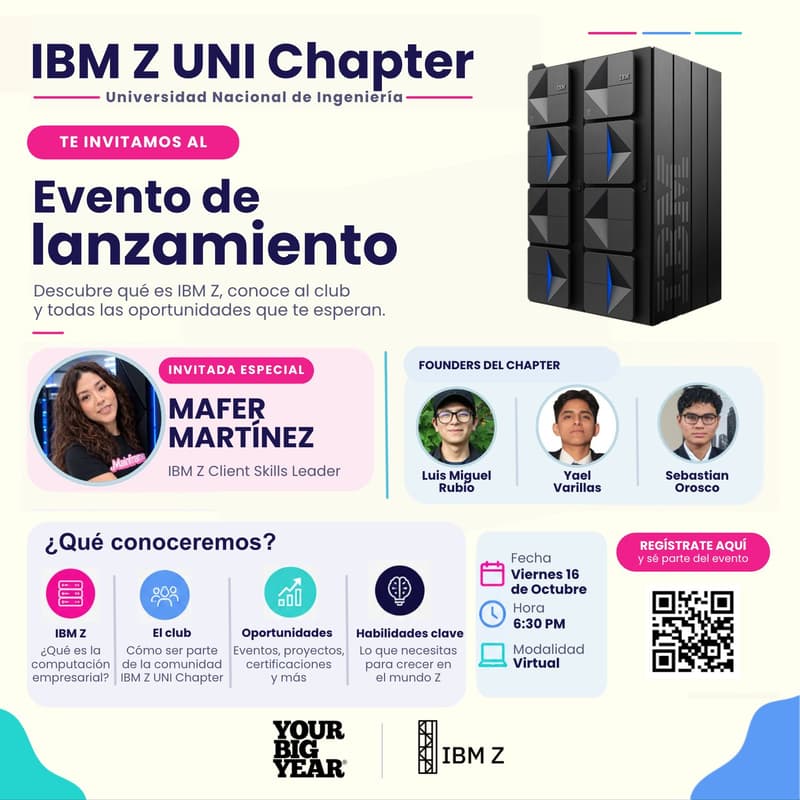 Cover Image for Evento de lanzamiento - IBM Z UNI Chapter