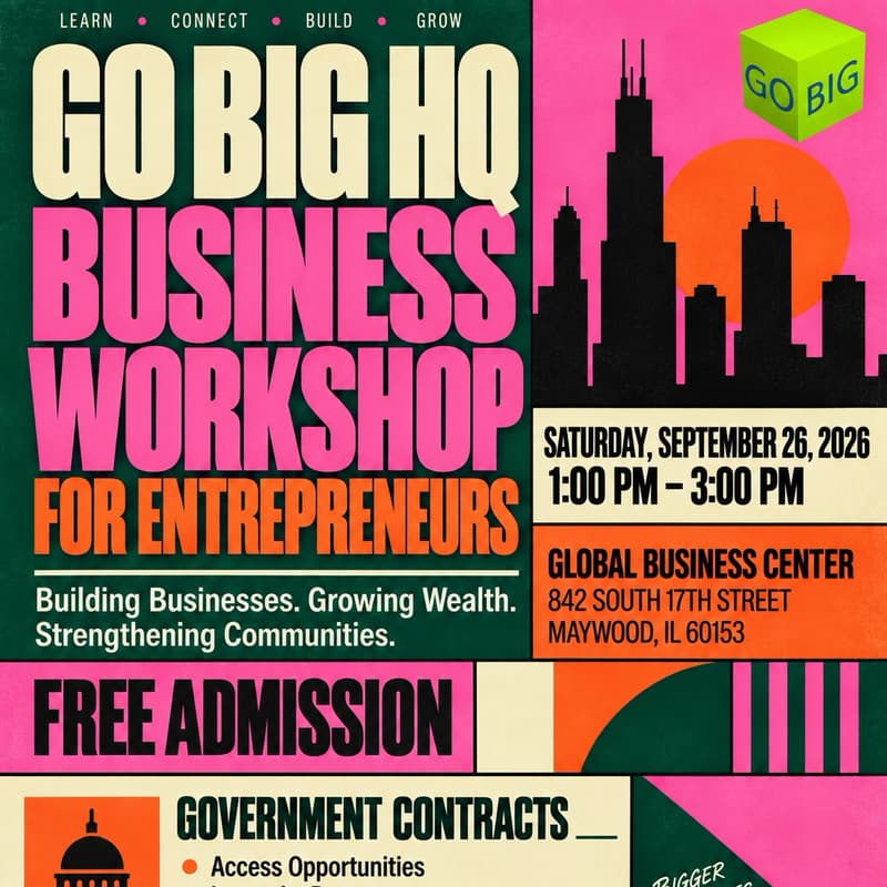 Cover Image for Go Big HQ Business Workshop for Entrepreneurs