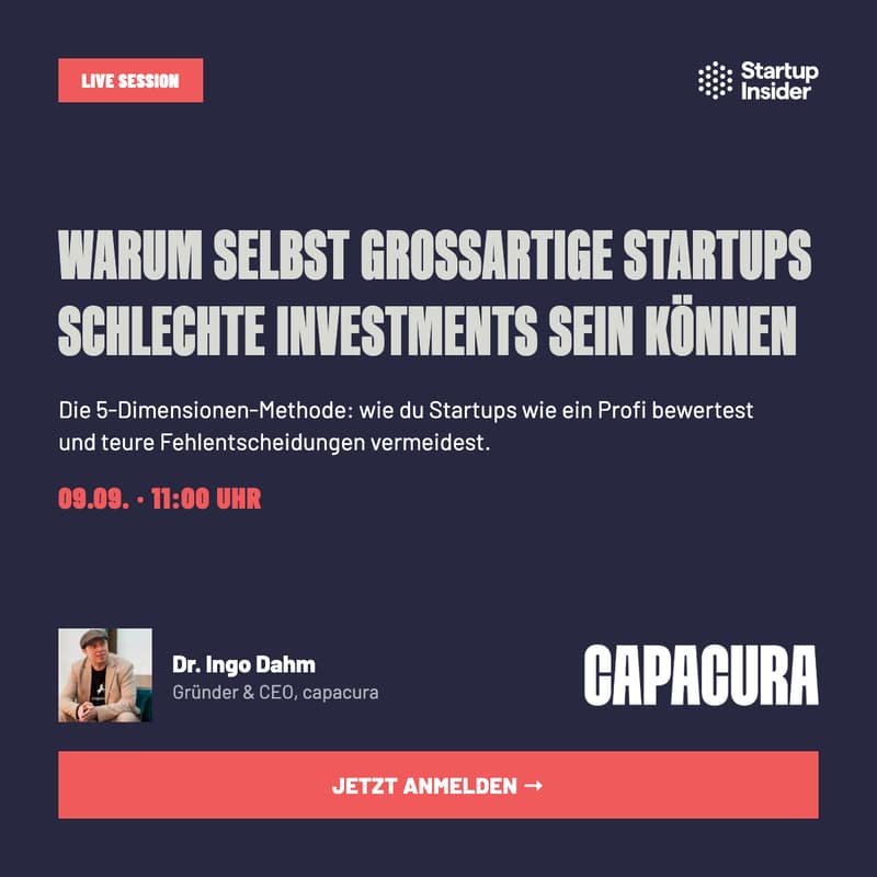 Cover Image for Warum selbst großartige Startups schlechte Investments sein können