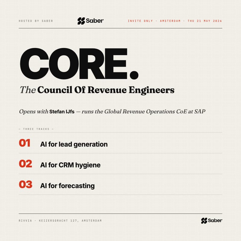 Cover Image for CORE Amsterdam — What Revenue Engineers Are Building With AI