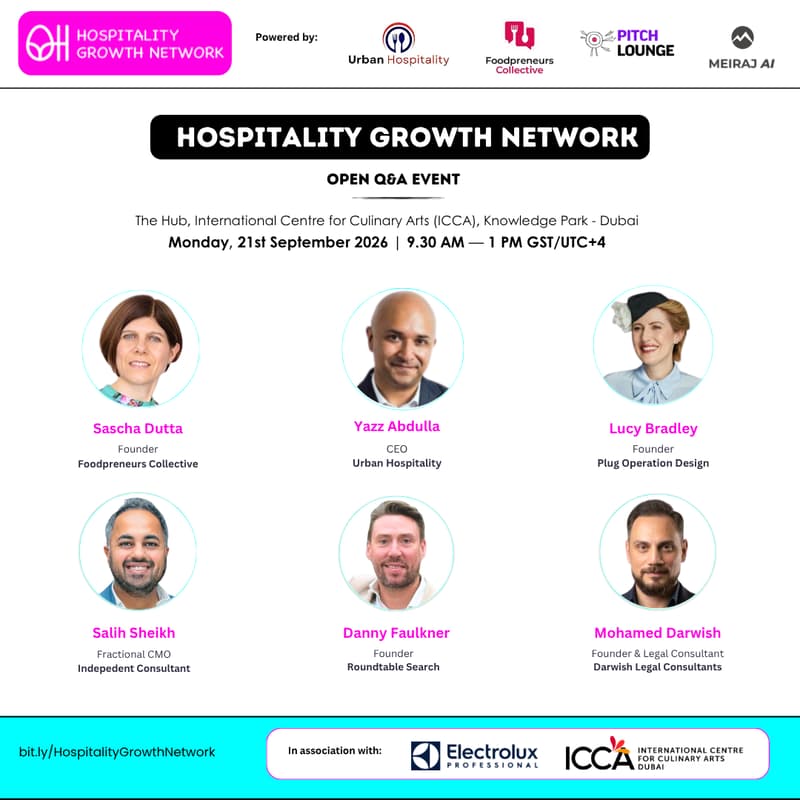 Cover Image for Hospitality Growth Network — Open Q&A Event