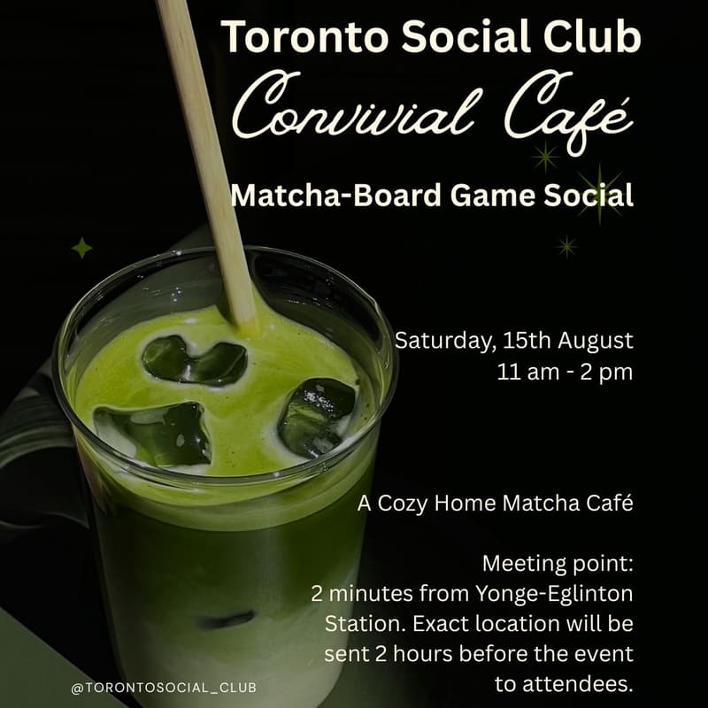 Cover Image for Convivial Cafe: Matcha-Board Games Social (Girls only)