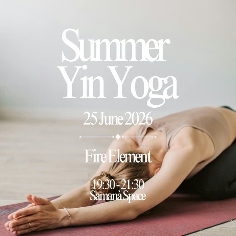 Cover Image for Summer Yin Yoga Workshop: Cultivating the Fire Element & Sound Bath