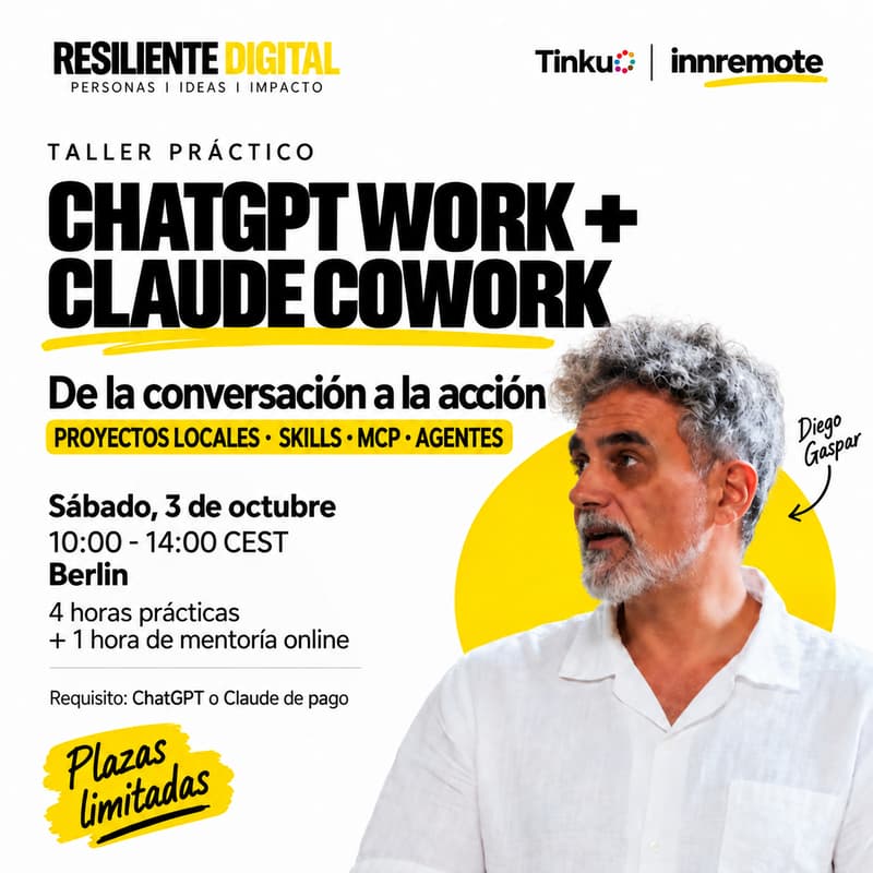 Cover Image for Saca partido a ChatGPT Work y Claude Cowork. (Berlín)