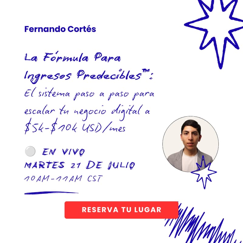 Cover Image for La Fórmula Para Ingresos Predecibles™: El sistema paso a paso para escalar tu negocio digital a $5k-$10k USD/mes