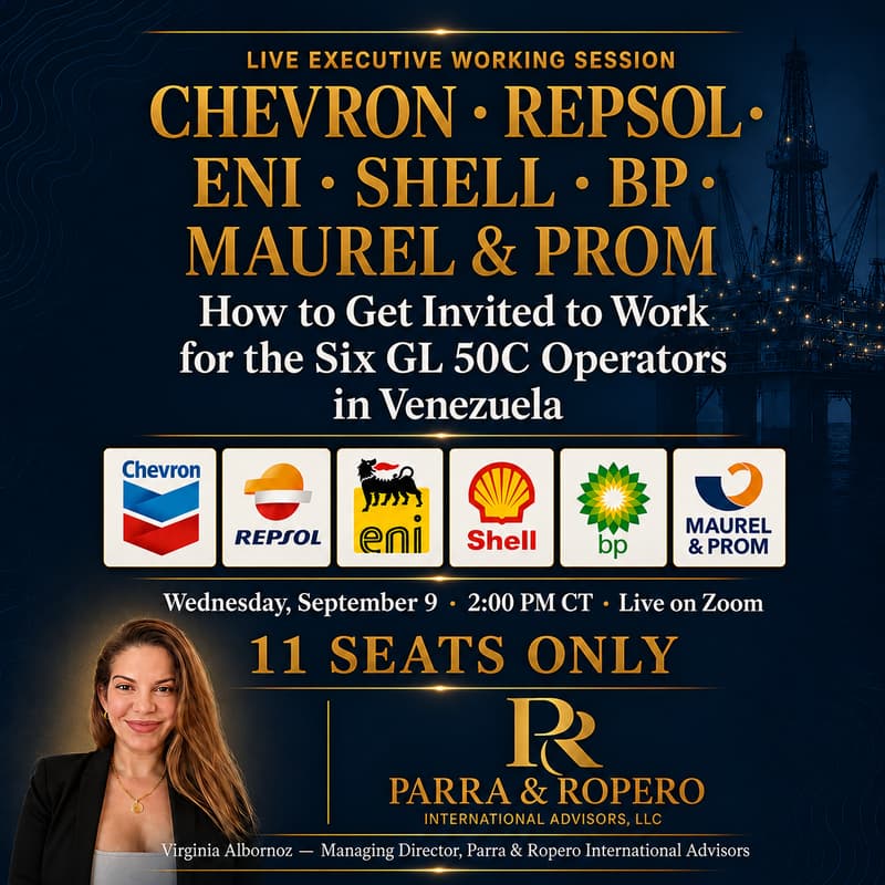 Cover Image for Venezuela Vendor Qualification: How to Get Invited to Work for the Six GL 50C Operators