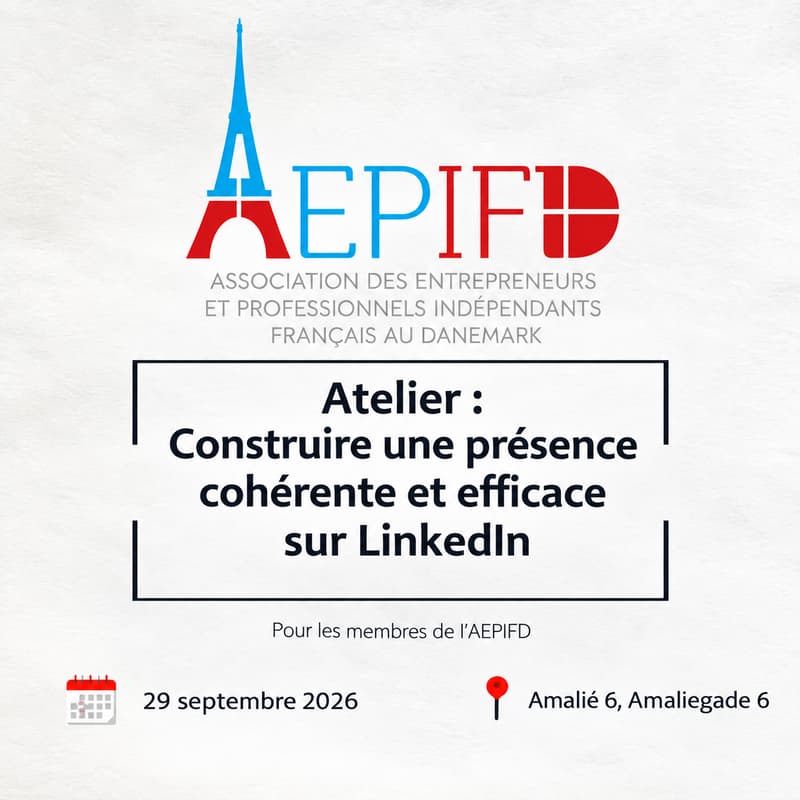 Cover Image for Construire une présence cohérente et efficace sur LinkedIn - avec Aurore Marquez-Santo (https://ams-consulting.dk/fr)