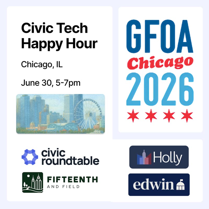 Cover Image for 🍻 Civic Tech Happy Hour @ GFOA