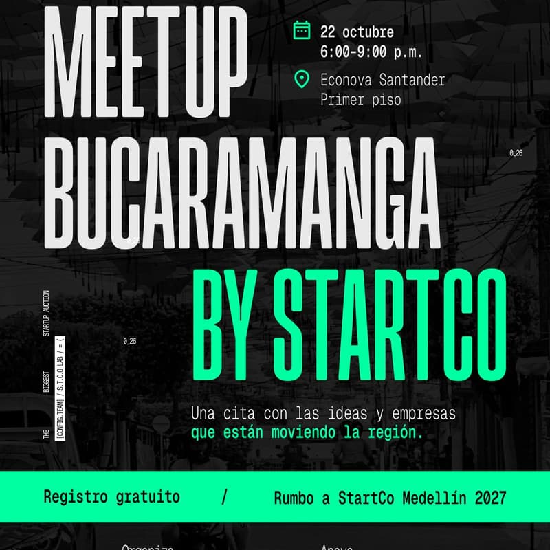 Cover Image for MEETUP BUCARAMANGA BY STARTCO