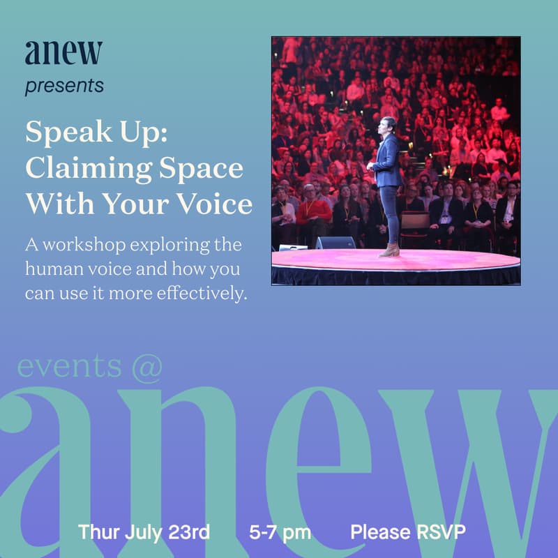 Cover Image for Workshop: Speak Up - Claiming Space With Your Voice