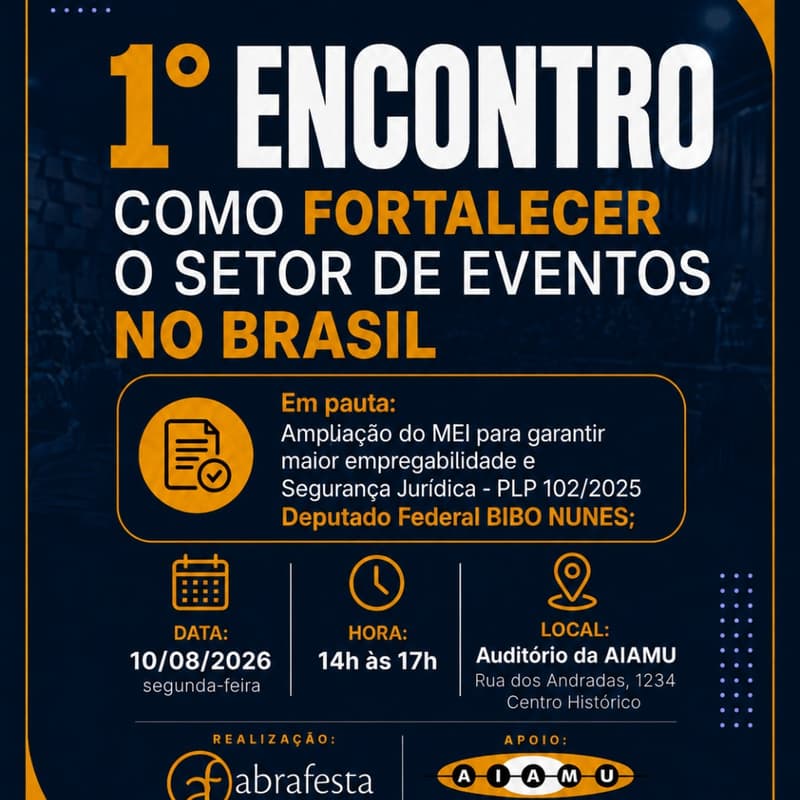 Cover Image for 1º ENCONTRO - Como fortalecer o setor de eventos no Brasil