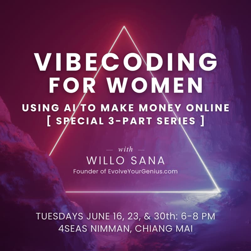 Cover Image for Vibecoding for Women: Using AI to Make Money Online [Part TWO of 3-Part Series]