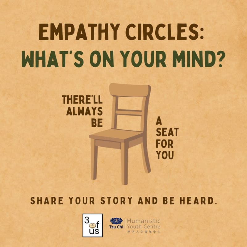 Cover Image for 3 of Us [Empathy Circles]: What's weighing on your mind?