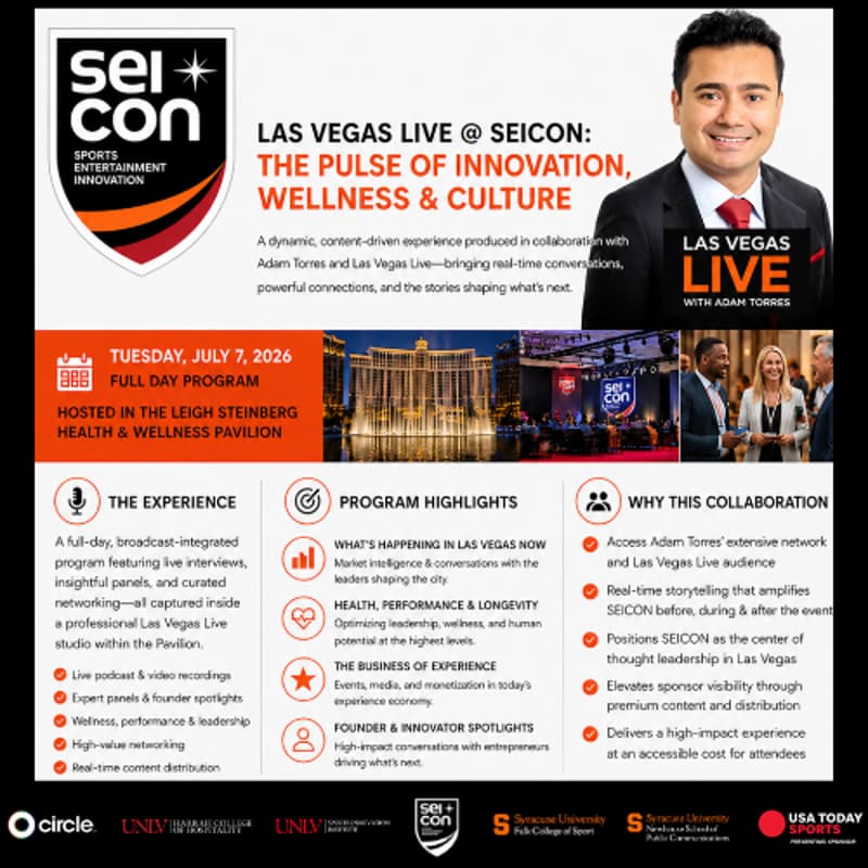 Cover Image for Las Vegas Live with Adam Torres @ SEICon III: The Pulse of Innovation Wellness & Culture