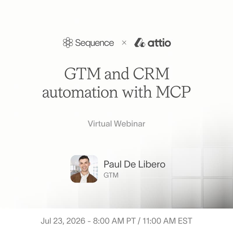 Cover Image for GTM and CRM with MCP: getting more out of your revenue data featuring Attio