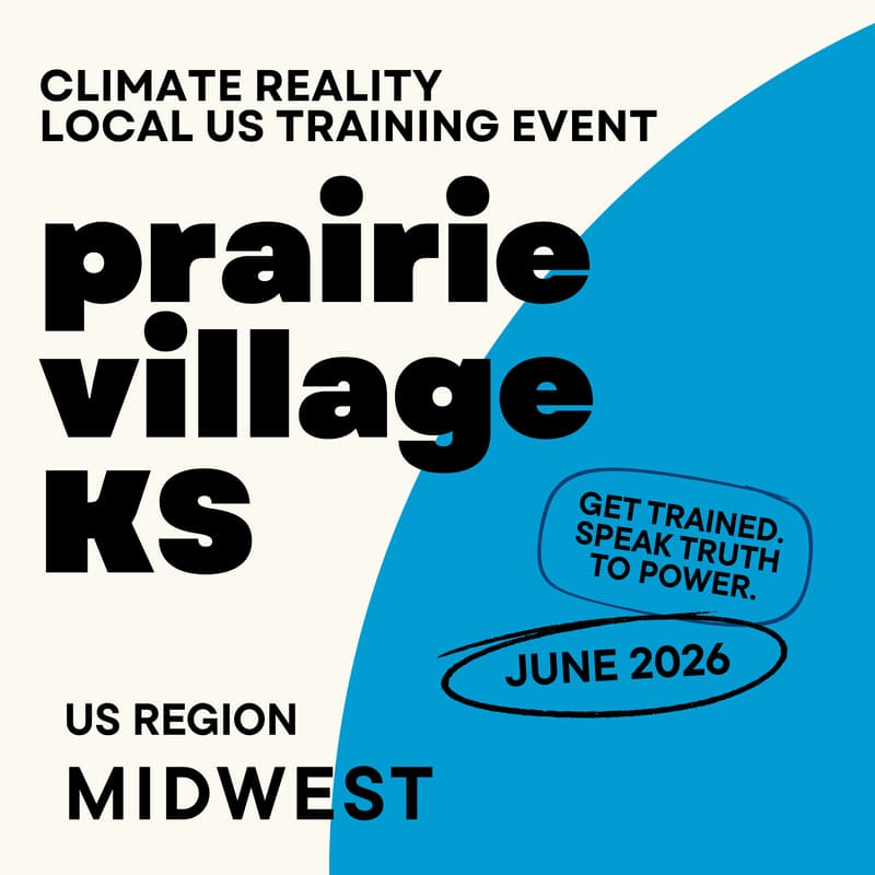 Cover Image for Prairie Village, KS - Climate Reality Local Training Event