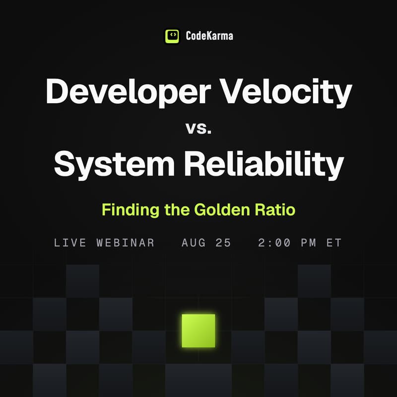 Cover Image for Developer Velocity vs. System Reliability: Finding the Golden Ratio