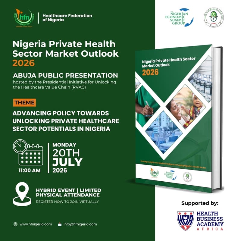 Cover Image for Nigeria Private Health Sector Market Outlook 2026 – Abuja Public Presentation