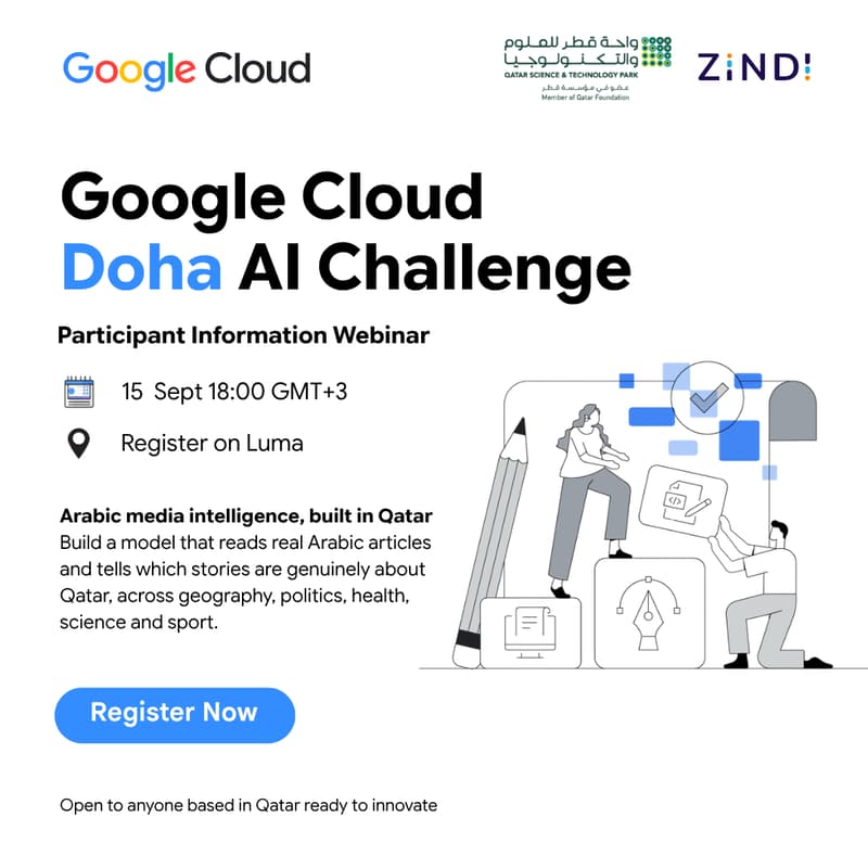 Cover Image for Google Cloud Doha AI Challenge: Decoding Arabic Media for Qatar's Future