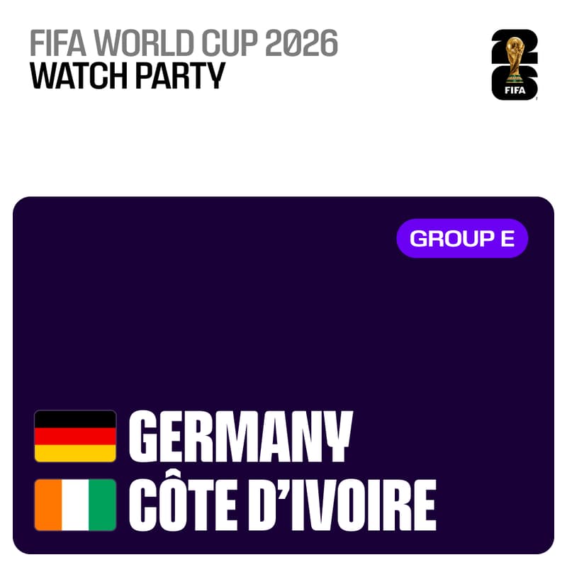 Cover Image for Public Viewing: Deutschland - Elfenbeinküste (Fußball-WM 2026)
