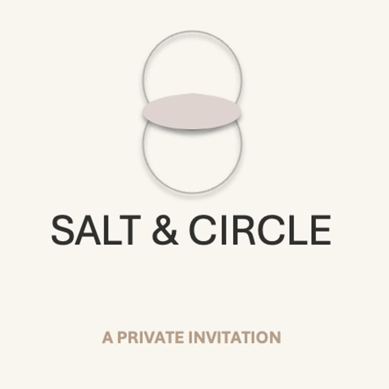 Cover Image for Salt & Circle: a Founders Night