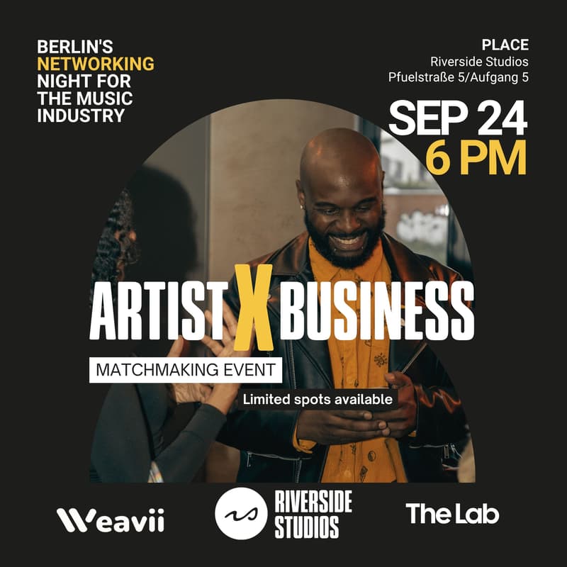 Cover Image for Artist-Business Matchmaking - Music Industry @Riverside Studios