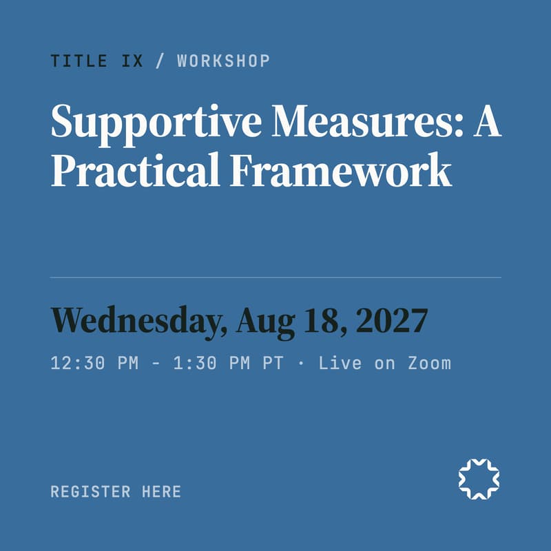 Cover Image for Supportive measures: a practical framework.