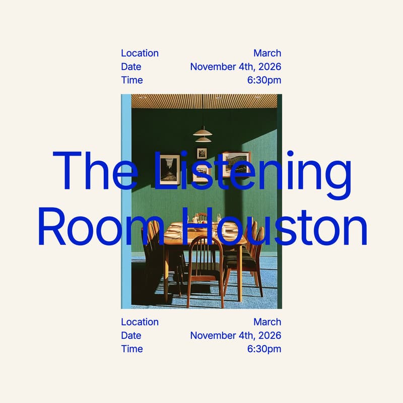 Cover Image for The Listening Room: Houston