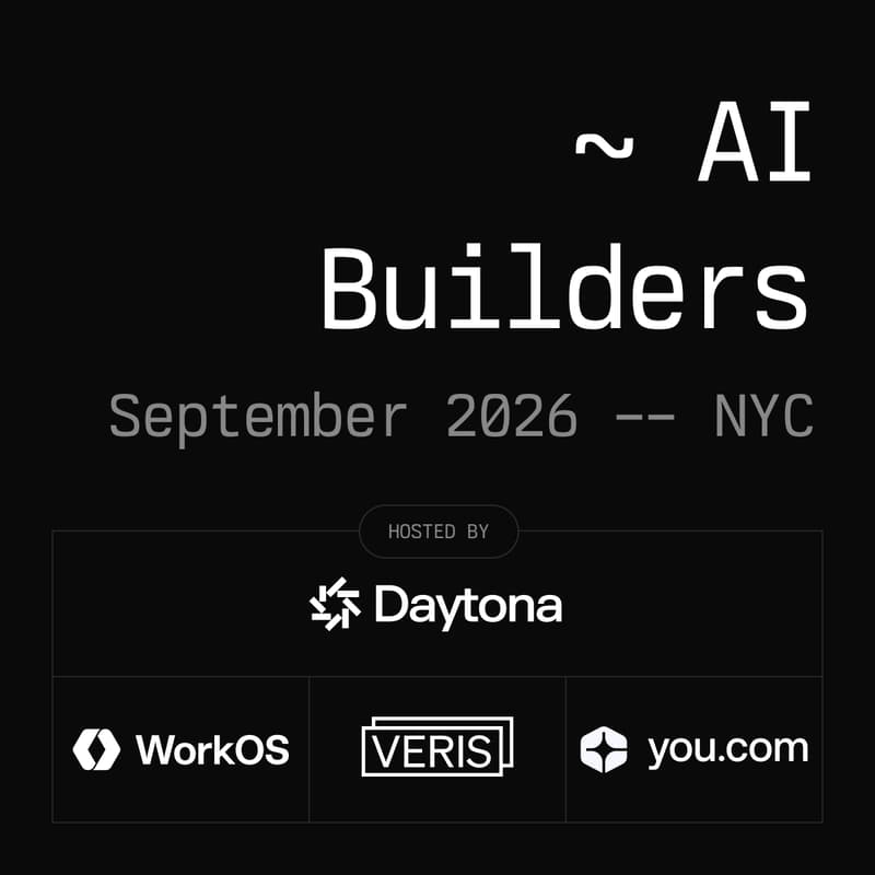 Cover Image for Daytona AI Builders - NYC, September 2026