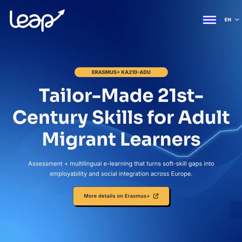 Cover Image for Tailor-Made 21st-Century Skills for Adult Migrant Learners (LEAP): Info Session