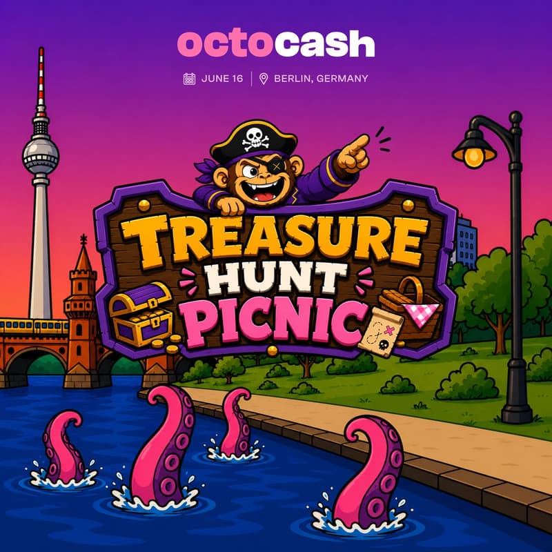 Cover Image for Octocash Treasure Hunt Picnic 🏴‍☠️🪎