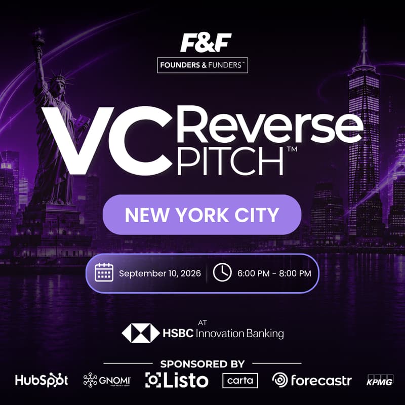 Cover Image for Founders & Funders: NYC VC Reverse Pitch