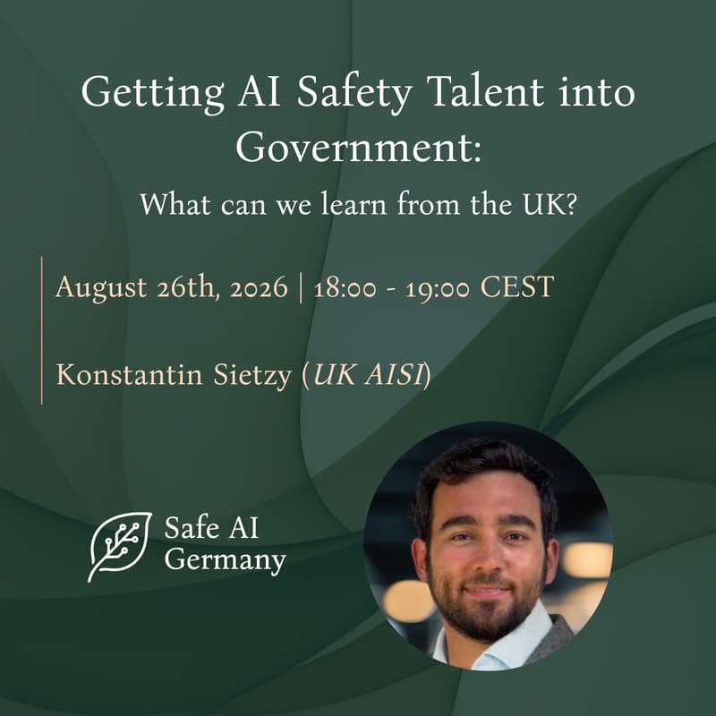 Cover Image for Getting AI Safety Talent into Government: What can we learn from the UK?