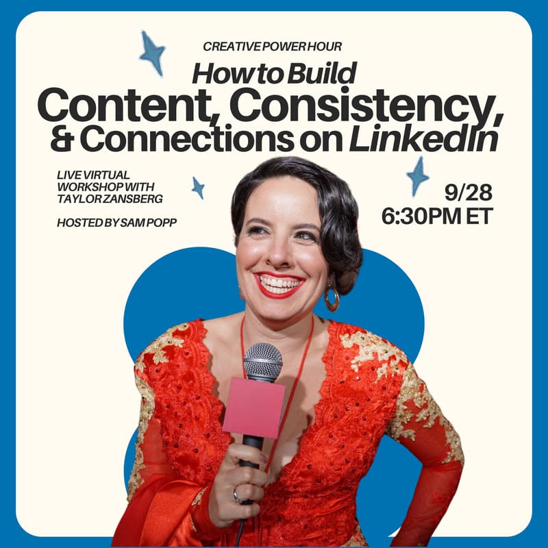 Cover Image for Creative Power Hour: How to Build Content, Consistency, and Connections on LinkedIn