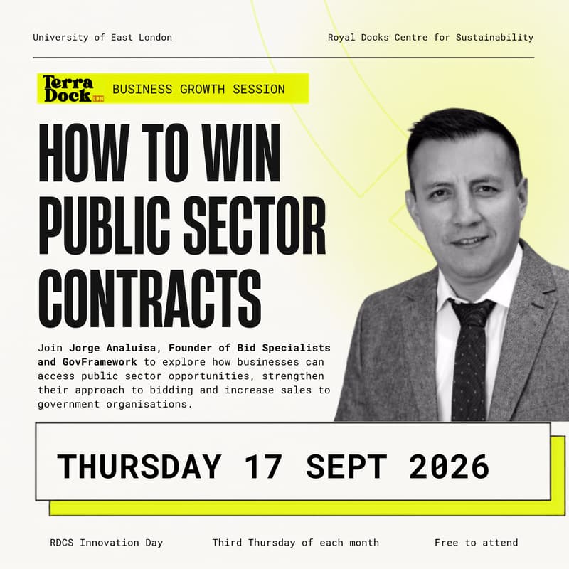 Cover Image for Sustainable Business Growth @TerraDock - How to Win Public Sector Contracts