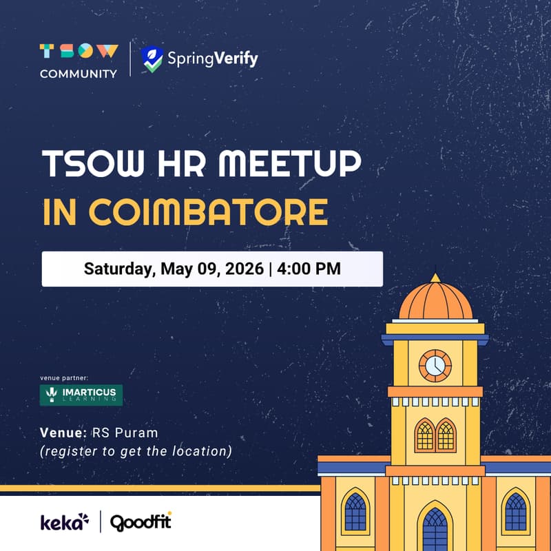 Cover Image for TSOW HR Meetup in Coimbatore