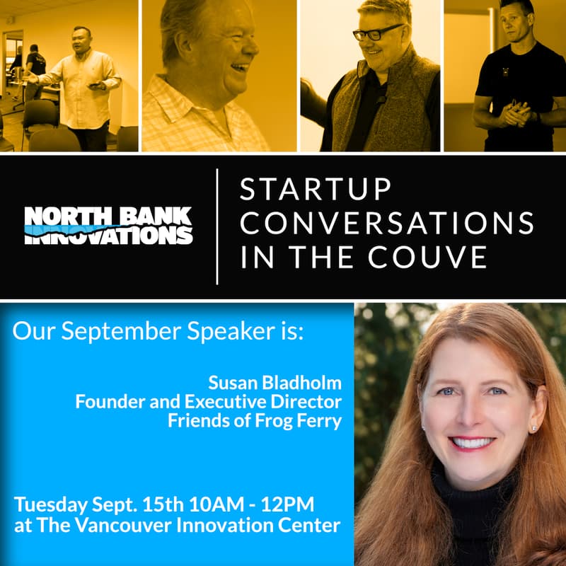 Cover Image for September Startup Conversations in the Couve - Susan Bladholm