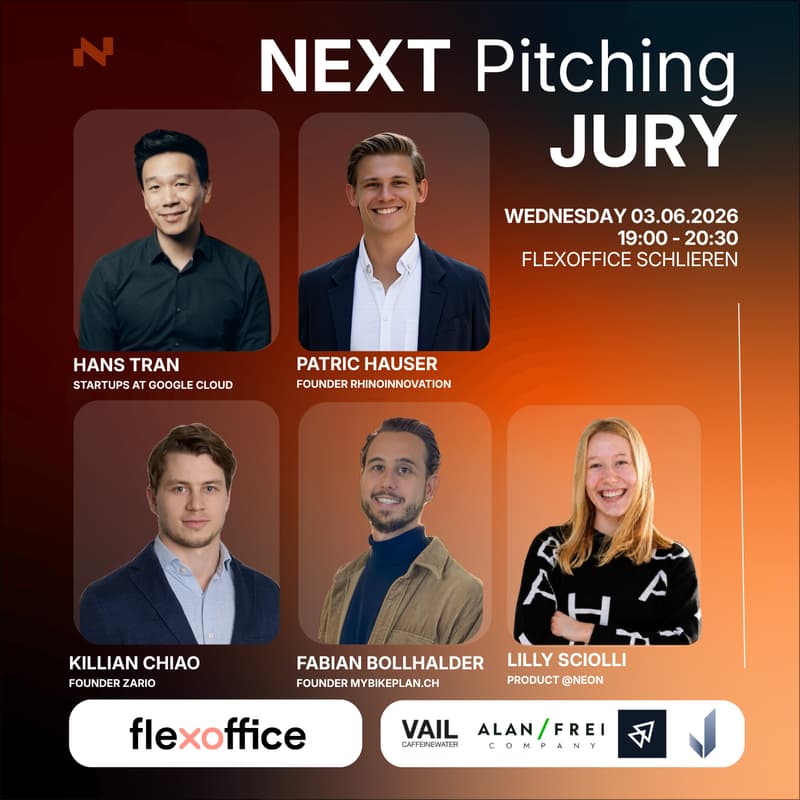 Cover Image for NEXT Founders Night: Live Pitches, Jury Feedback, Startup Talk & Networking