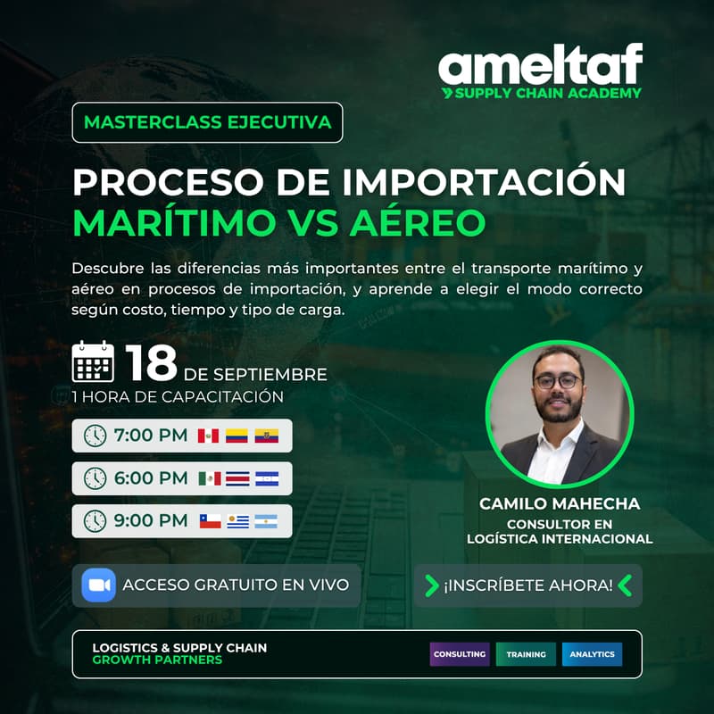 Cover Image for Proceso de Importación Marítimo vs Aéreo