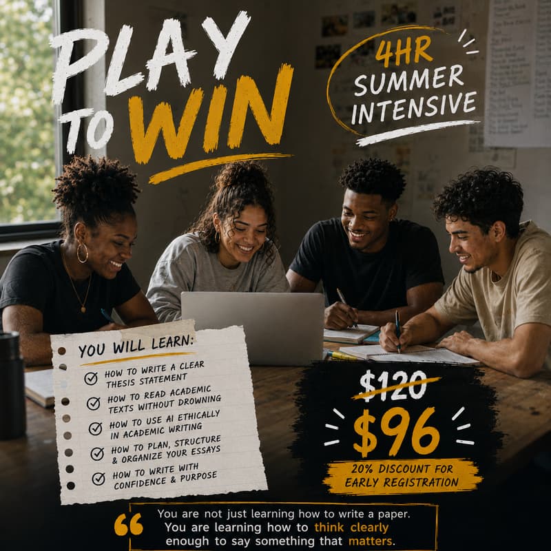 Cover Image for Play To Win: The orientation your school never gave you.