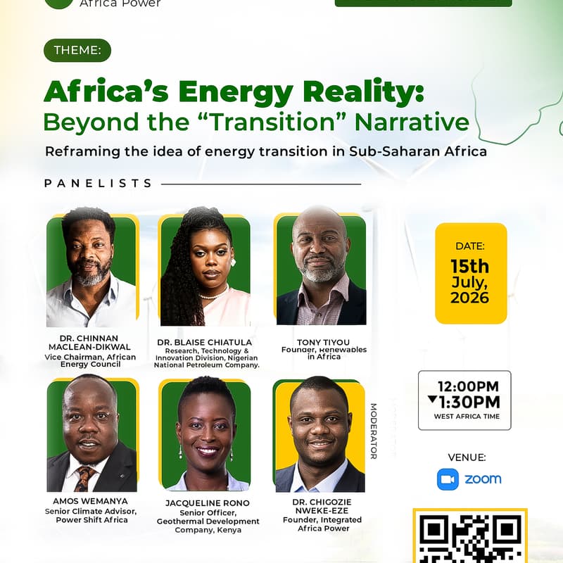 Cover Image for Africa’s Energy Reality: Beyond the “Transition” Narrative