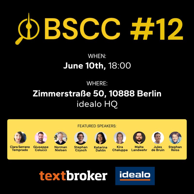 Cover Image for Berlin SEO & Content Club #12 x idealo