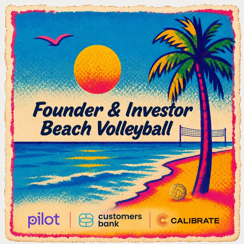 Cover Image for Serve, Spike & Network — Beach Volleyball for Founders & Investors 🏐