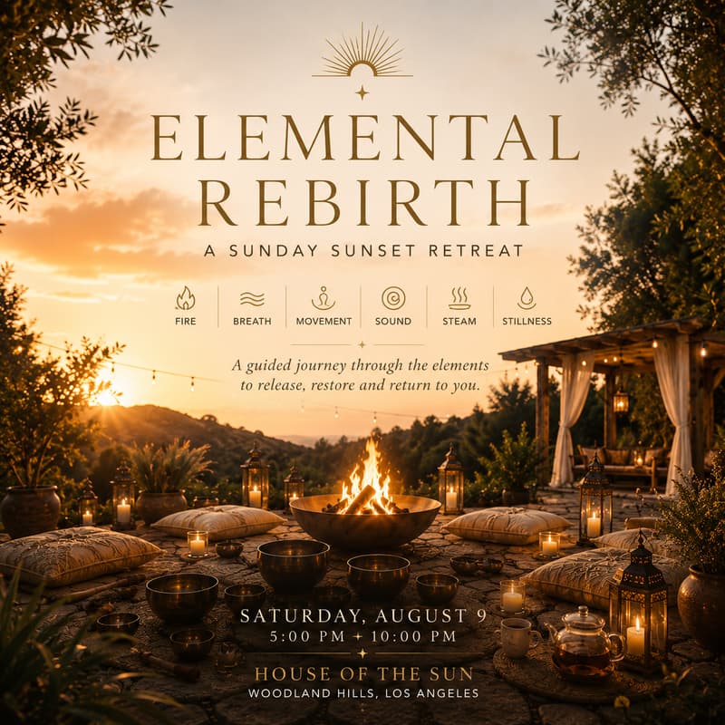 Cover Image for Elemental RebirthA Sunday Sunset Retreat