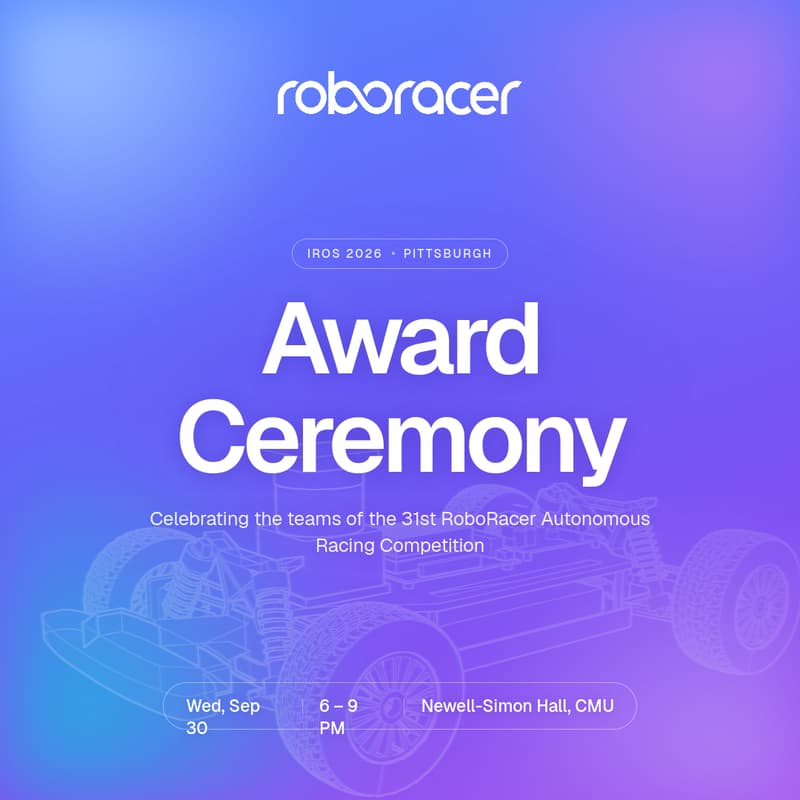 Cover Image for RoboRacer @ IROS2026 - Award Ceremony