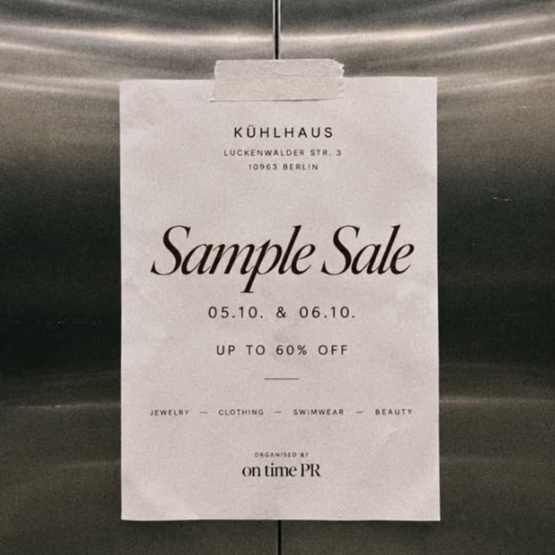 Cover Image for Sample Sale