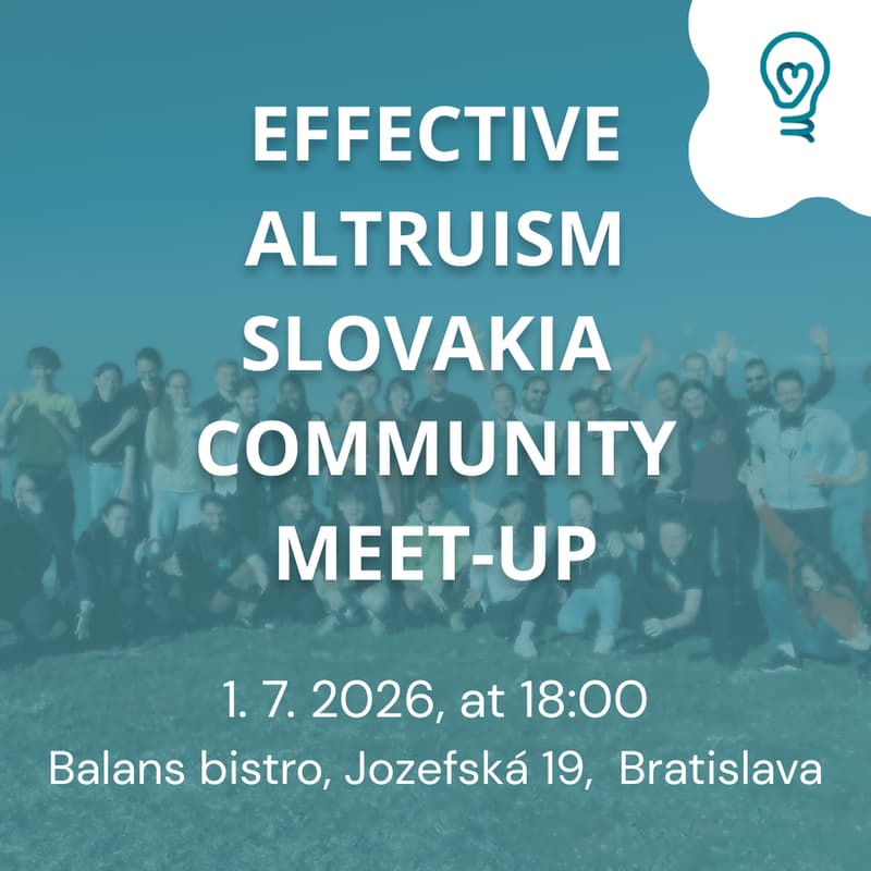 Cover Image for Effective Altruism Slovakia Meet-up (SK/EN)