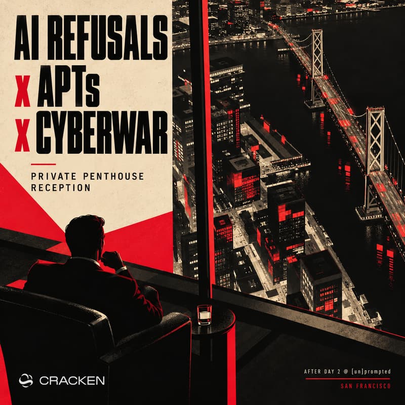 Cover Image for AI Refusals x APTs x Cyberwar — Private penthouse reception celebrating 1st day @ [un]prompted