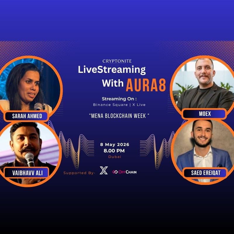 Cover Image for Aura8-Mena Blockchain Week- With Moex and Saed.